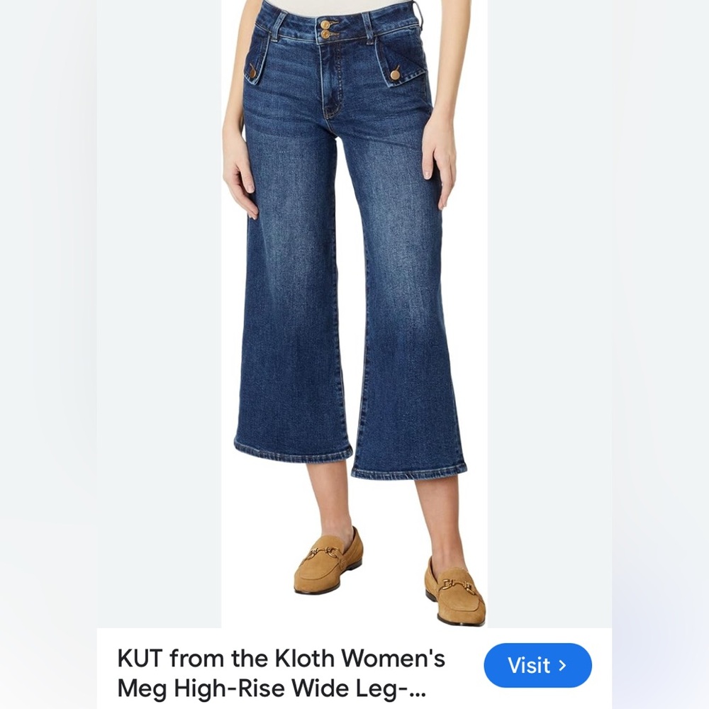 Kut from the cloth Meg wide leg stretxh jean 6